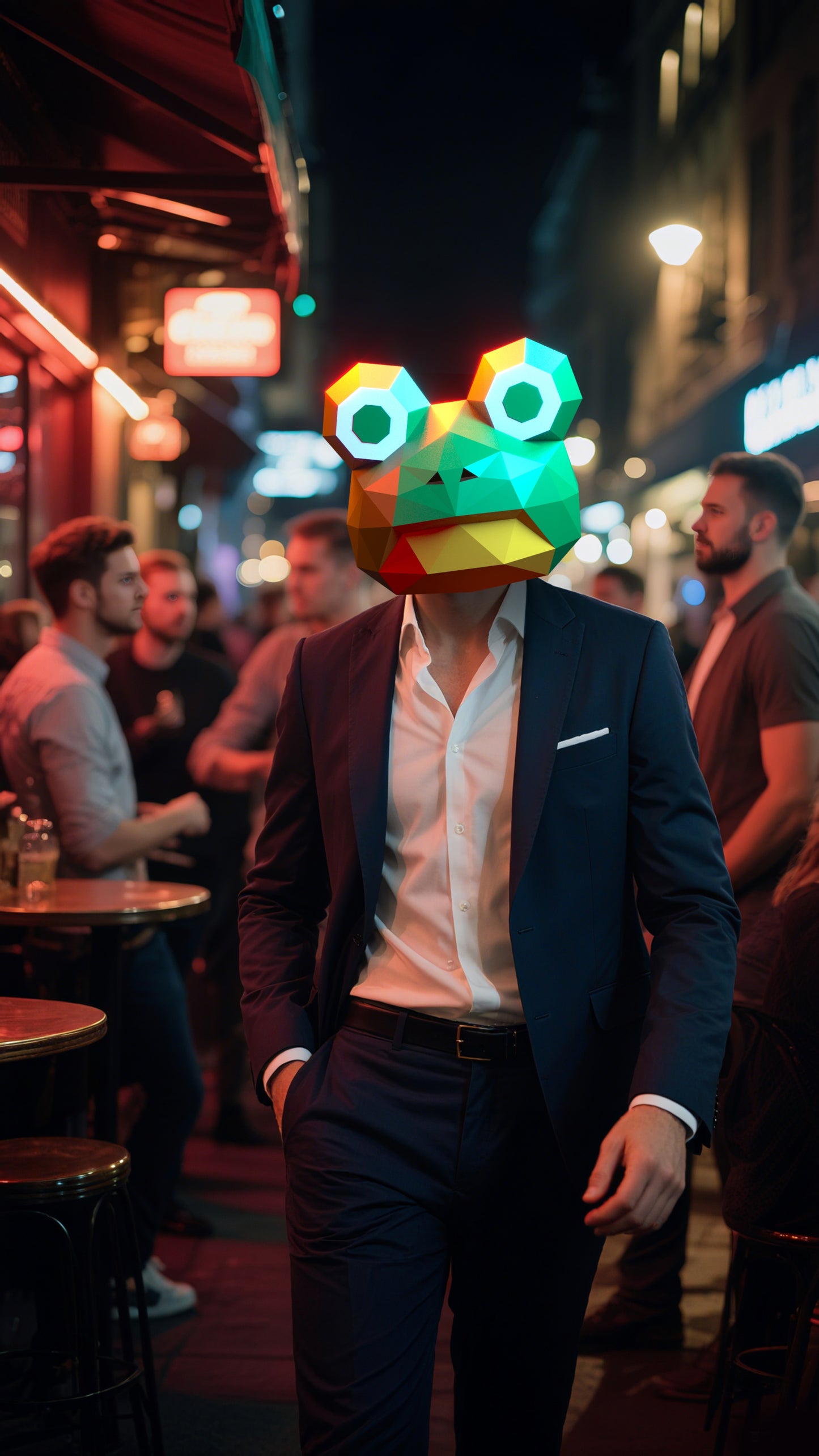 DIY Animal Frog Paper Masks for Costume Halloween Christmas Party Supplies Cosplay Holiday