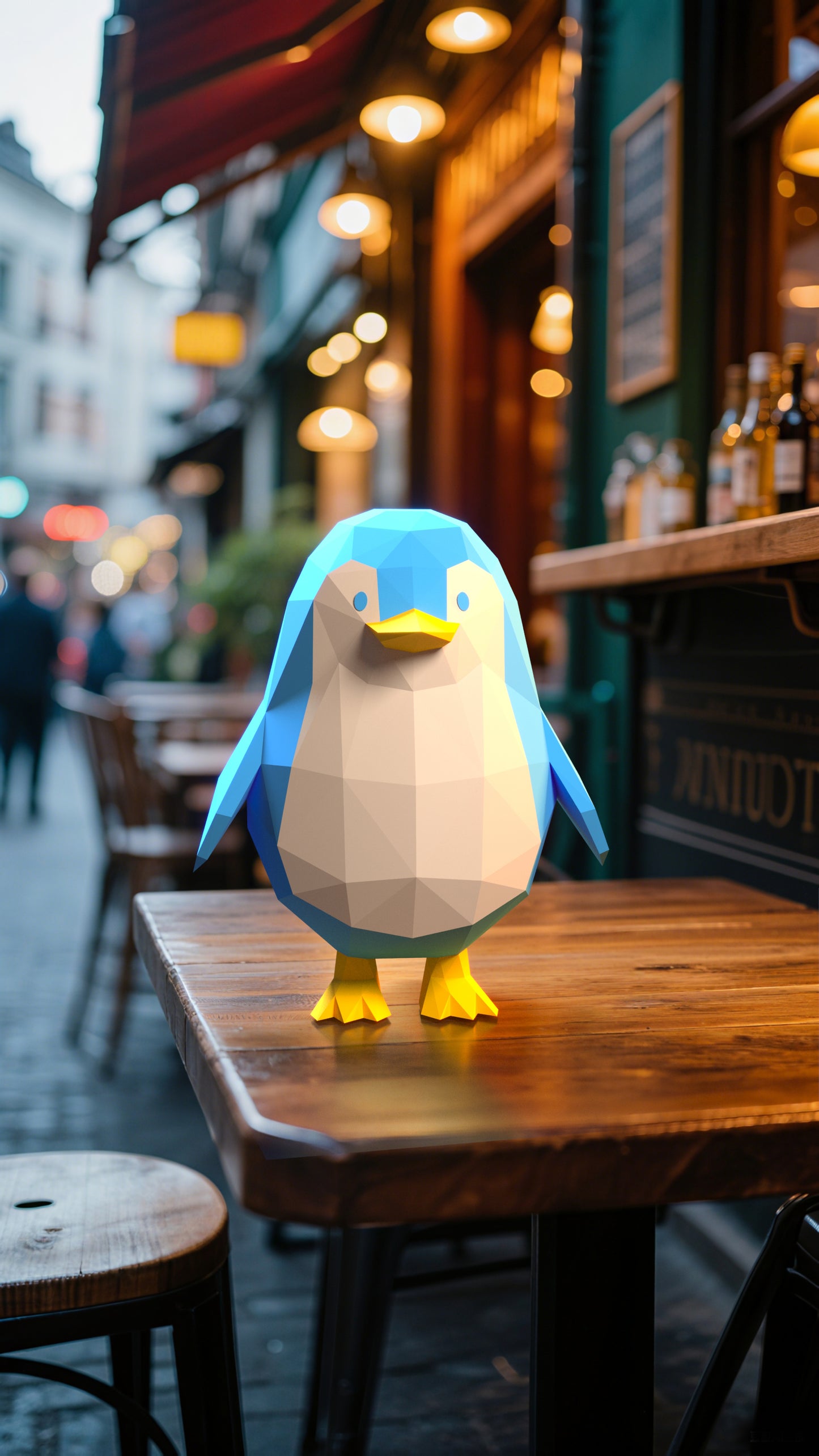 DIY 3D Paper Animal Penguin Model Kit - Handcrafted Home & Table Decor, Creative Craft Project, Party Supplies & Gift for Kids and Adults