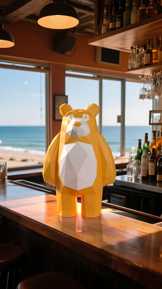 DIY 3D Paper Animal Bear Model Kit - Handcrafted Home & Table Decor, Creative Craft Project, Party Supplies & Gift for Kids and Adults (Copy)