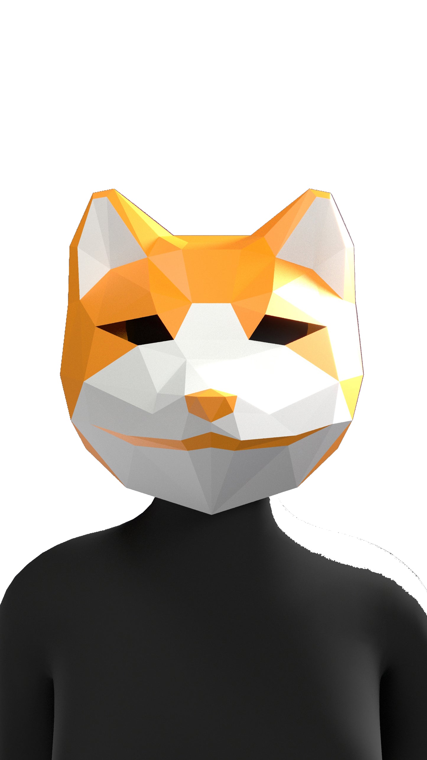 DIY Animal Fox Paper Masks for Costume Halloween Christmas Party Supplies Cosplay Holiday
