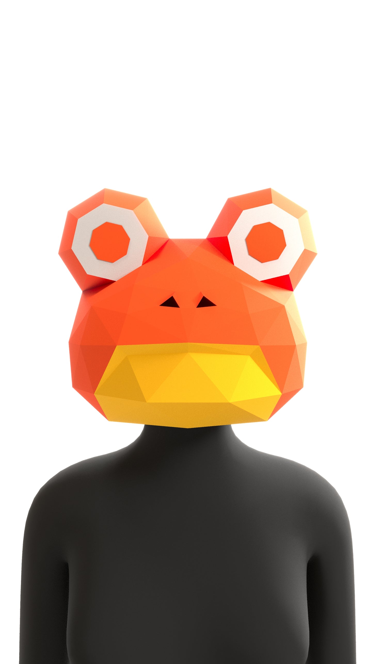 DIY Animal Frog Paper Masks for Costume Halloween Christmas Party Supplies Cosplay Holiday