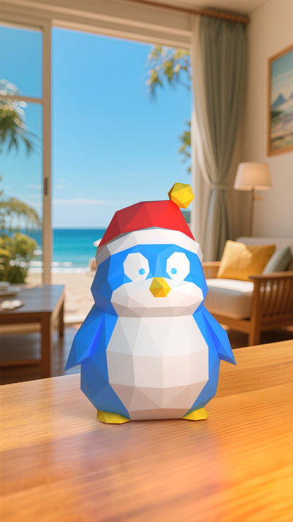 DIY Animal Penguin Paper Masks for Costume Halloween Christmas Party Supplies Cosplay Holiday