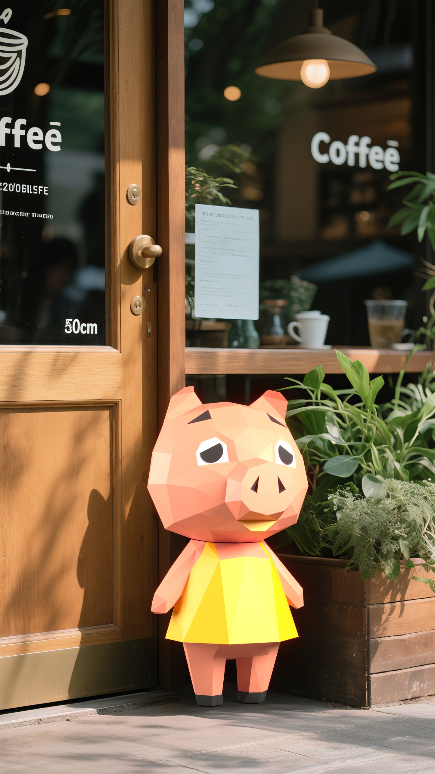DIY 3D Paper Animal Pig with Skirt Model Kit - Handcrafted Home & Table Decor, Creative Craft Project, Party Supplies & Gift for Kids and Adults