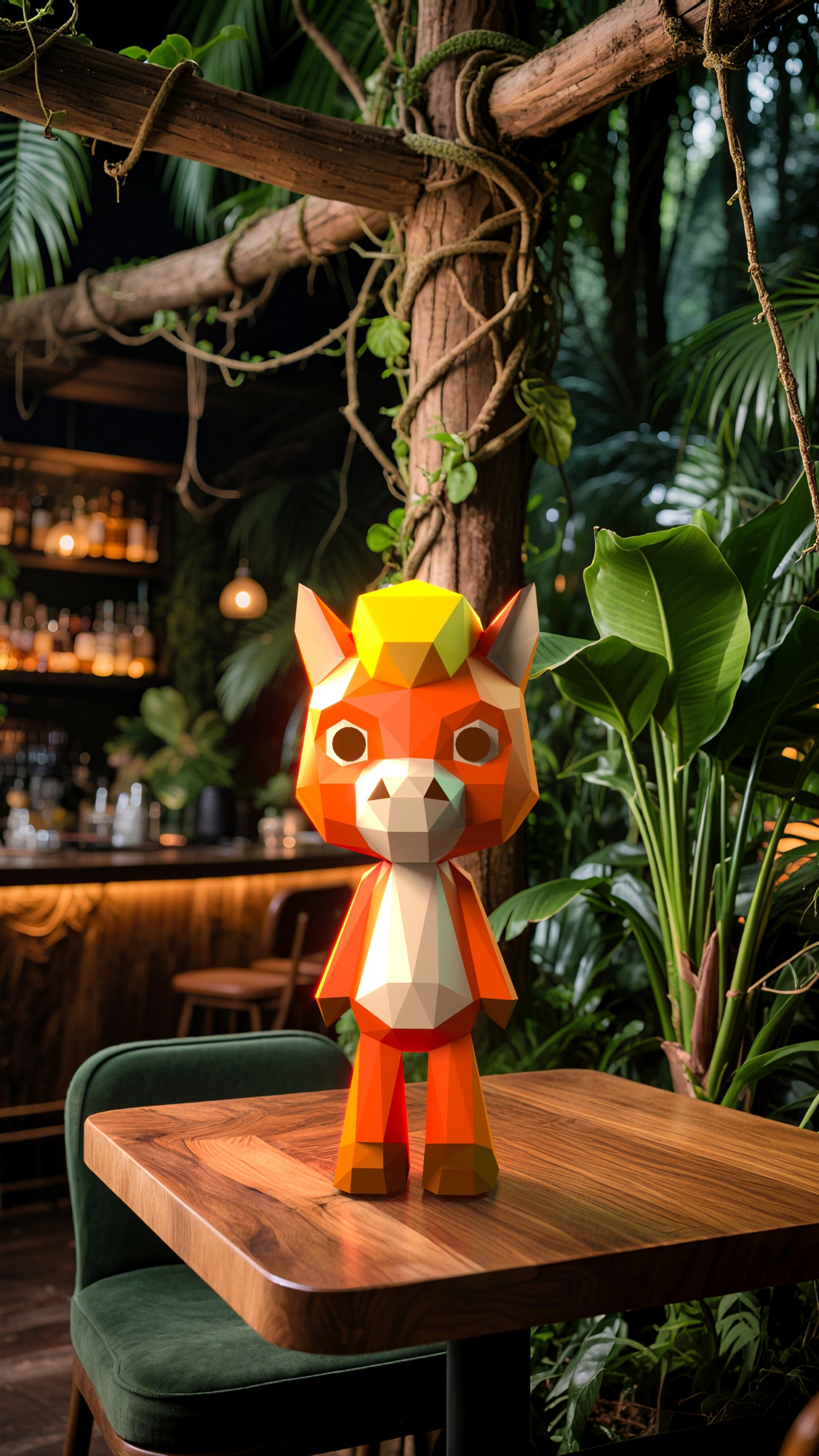 DIY 3D Paper Animal Donkey Model Kit - Handcrafted Home & Table Decor, Creative Craft Project, Party Supplies & Gift for Kids and Adults