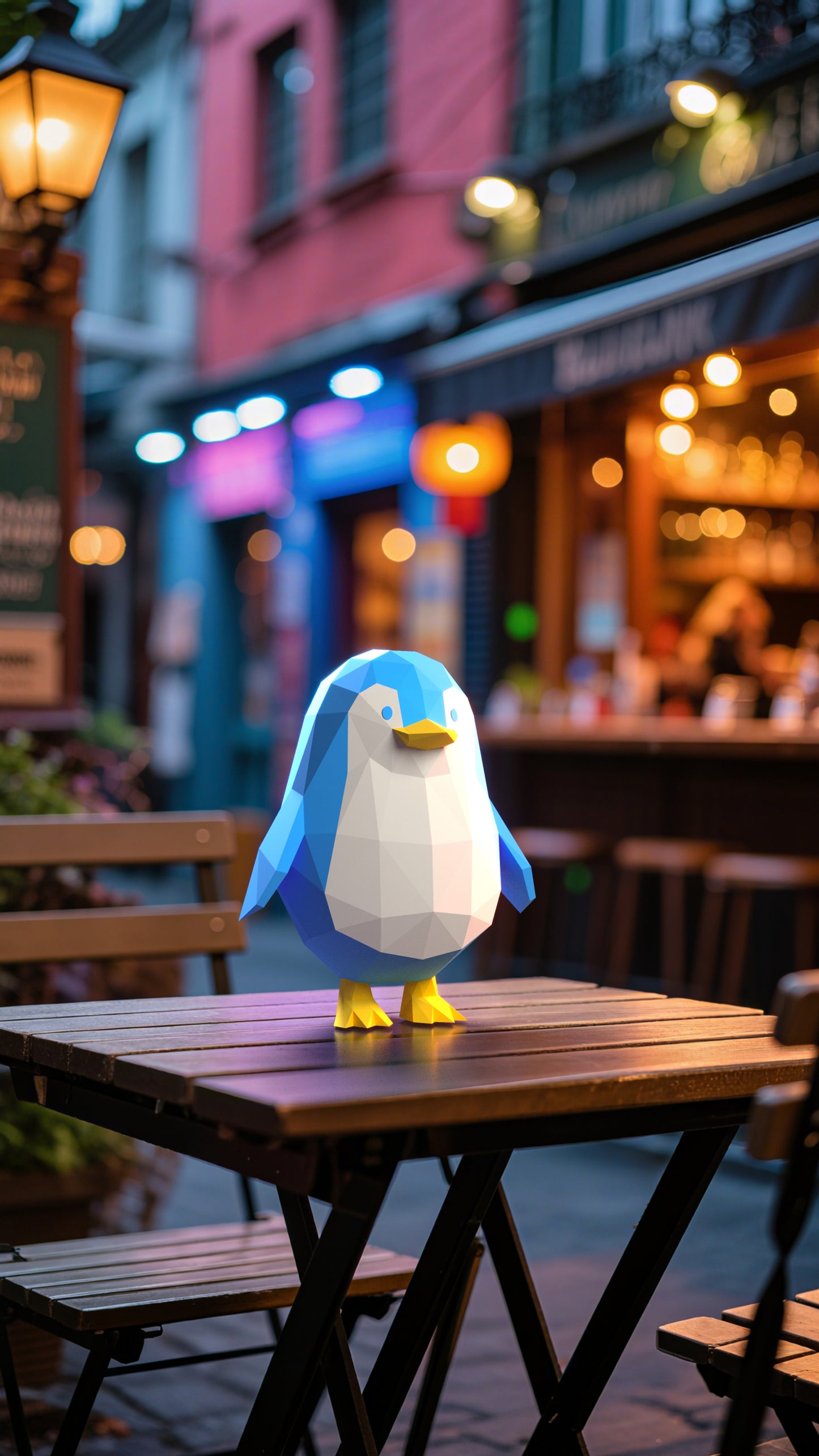 DIY 3D Paper Animal Penguin Model Kit - Handcrafted Home & Table Decor, Creative Craft Project, Party Supplies & Gift for Kids and Adults