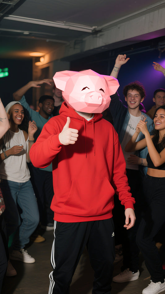 DIY Animal Pig Horse Paper Masks for Costume Halloween Christmas Party Supplies Cosplay Holiday