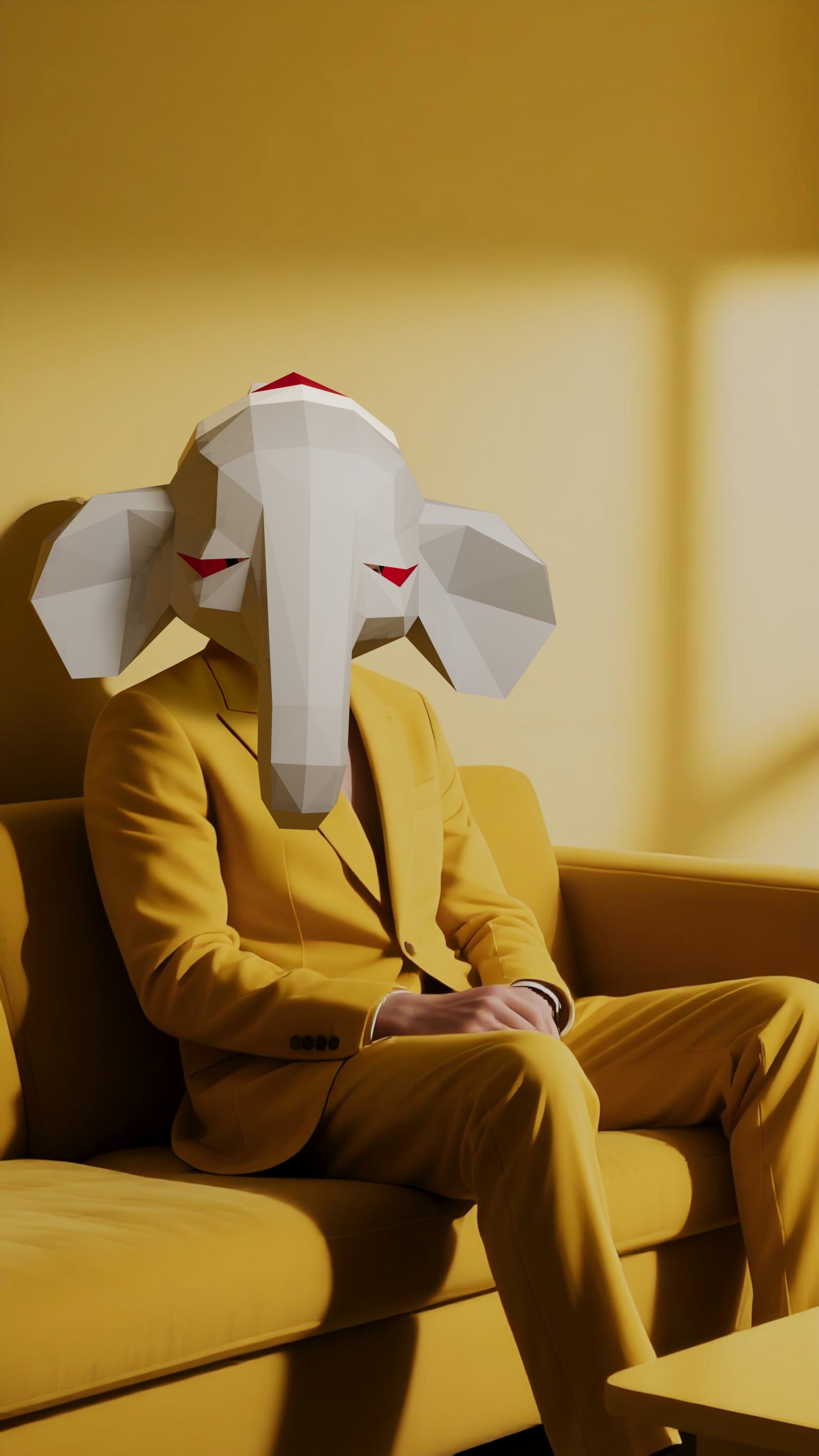 DIY Animal Elephant Paper Masks for Costume Halloween Christmas Party Supplies Cosplay Holiday