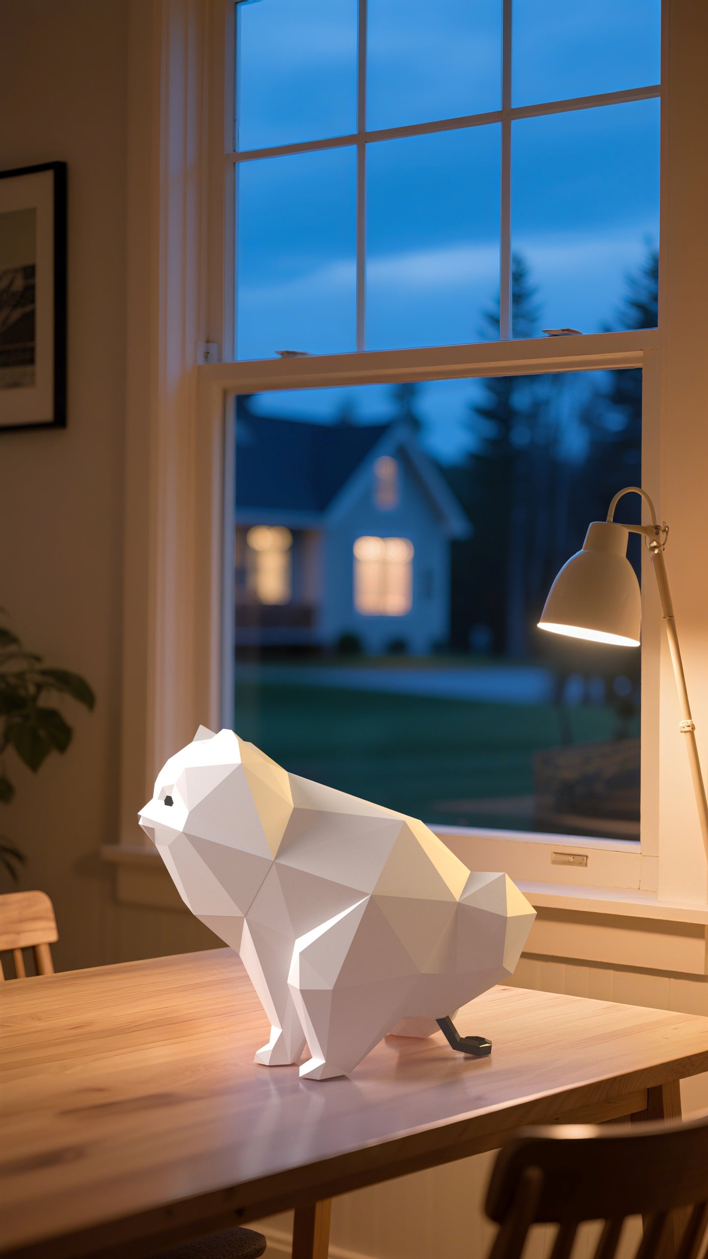 DIY 3D Paper Animal Pomeranian Model Kit - Handcrafted Home & Table Wall Art Decor, Creative Craft Project, Party Supplies & Gift for Kids and Adults (Copy)