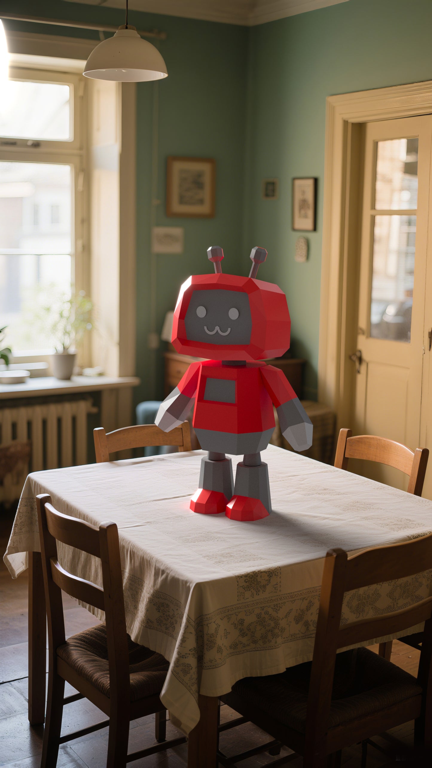 DIY 3D Paper Animal Robot Model Kit - Handcrafted Home & Table Decor, Creative Craft Project, Party Supplies & Gift for Kids and Adults