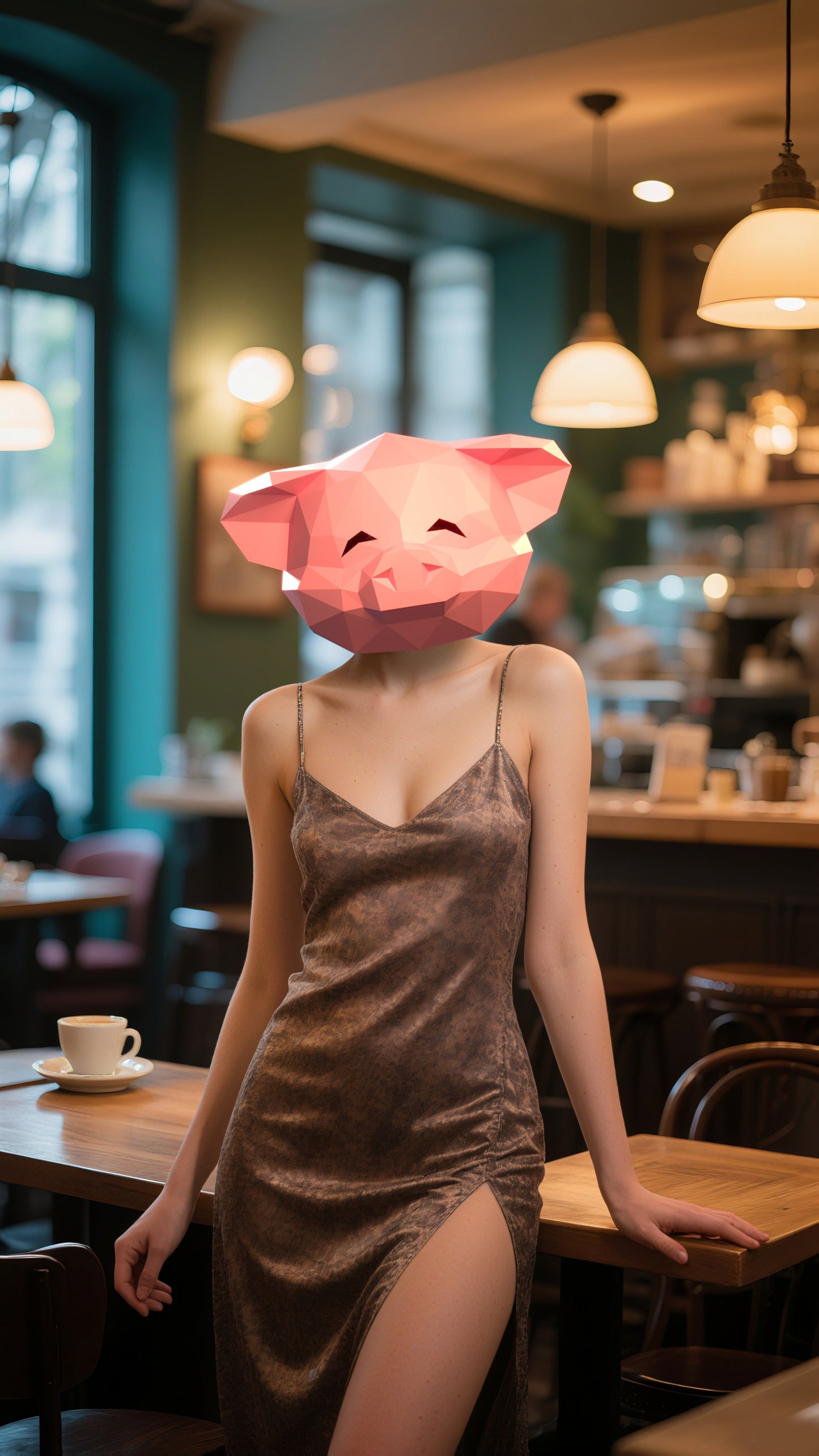 DIY Animal Pig Horse Paper Masks for Costume Halloween Christmas Party Supplies Cosplay Holiday