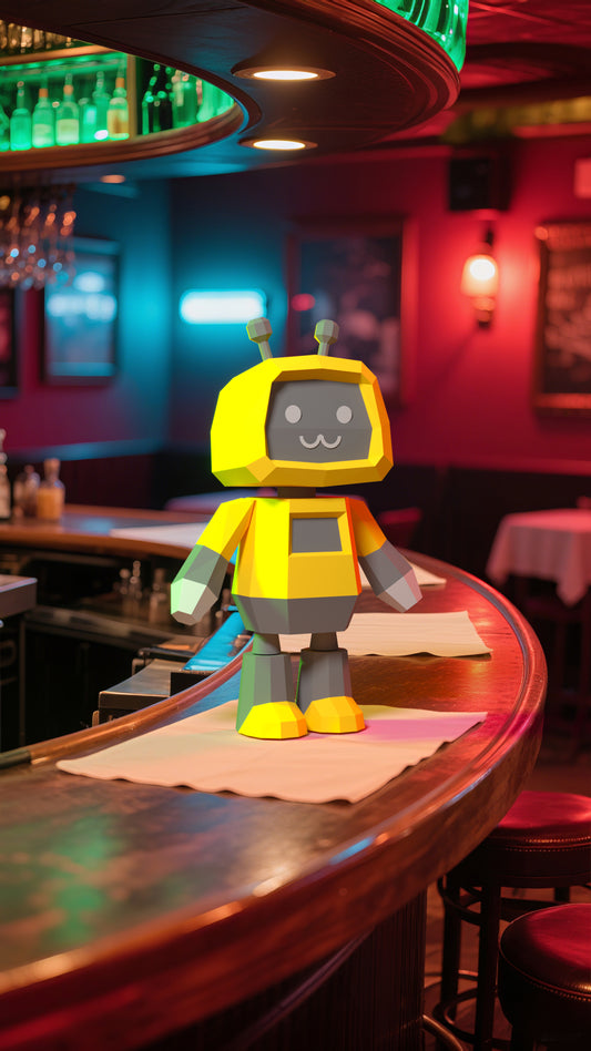 DIY 3D Paper Animal Robot Model Kit - Handcrafted Home & Table Decor, Creative Craft Project, Party Supplies & Gift for Kids and Adults