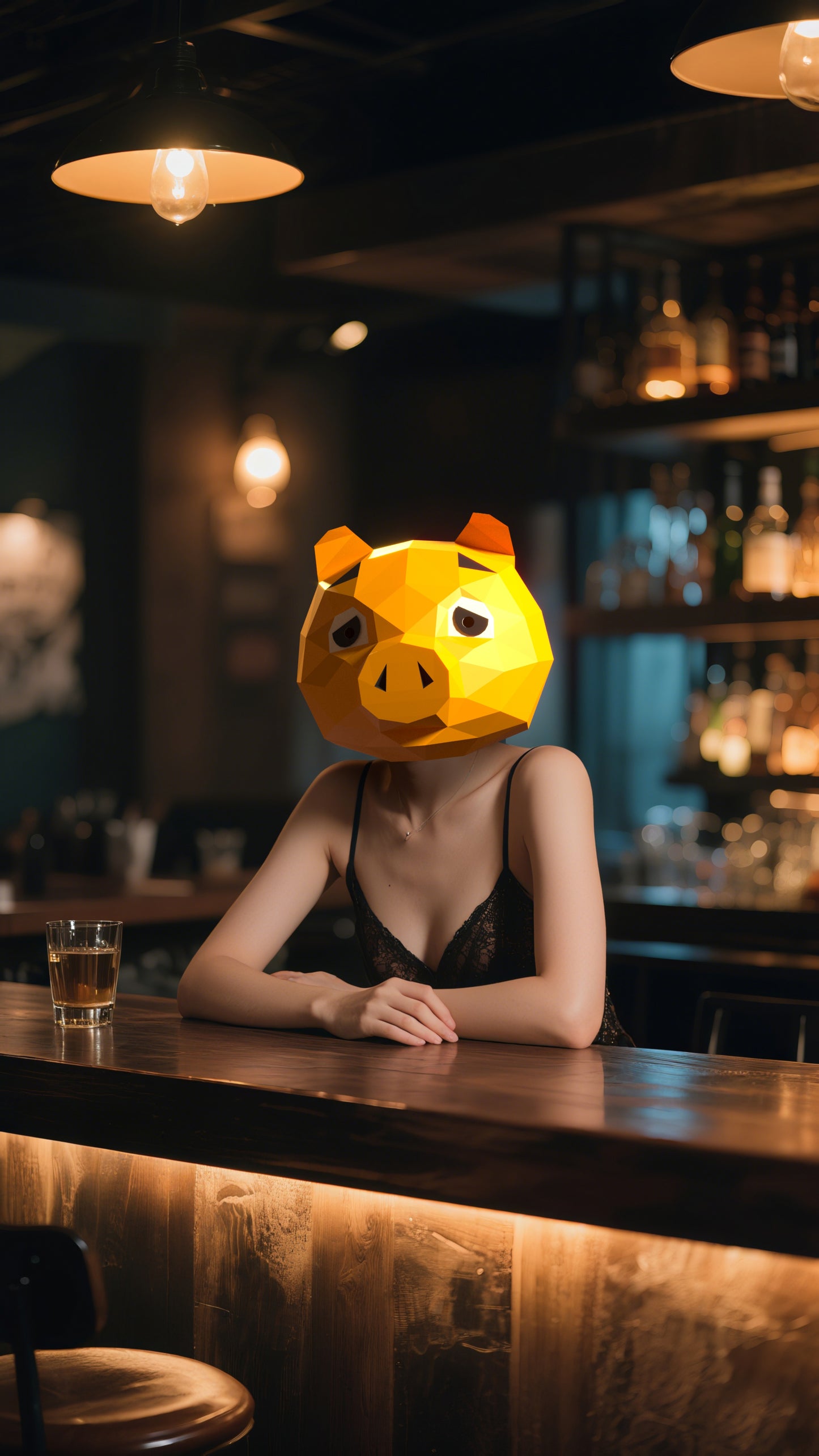 DIY Animal Pig Paper Masks for Costume Halloween Christmas Party Supplies Cosplay Holiday
