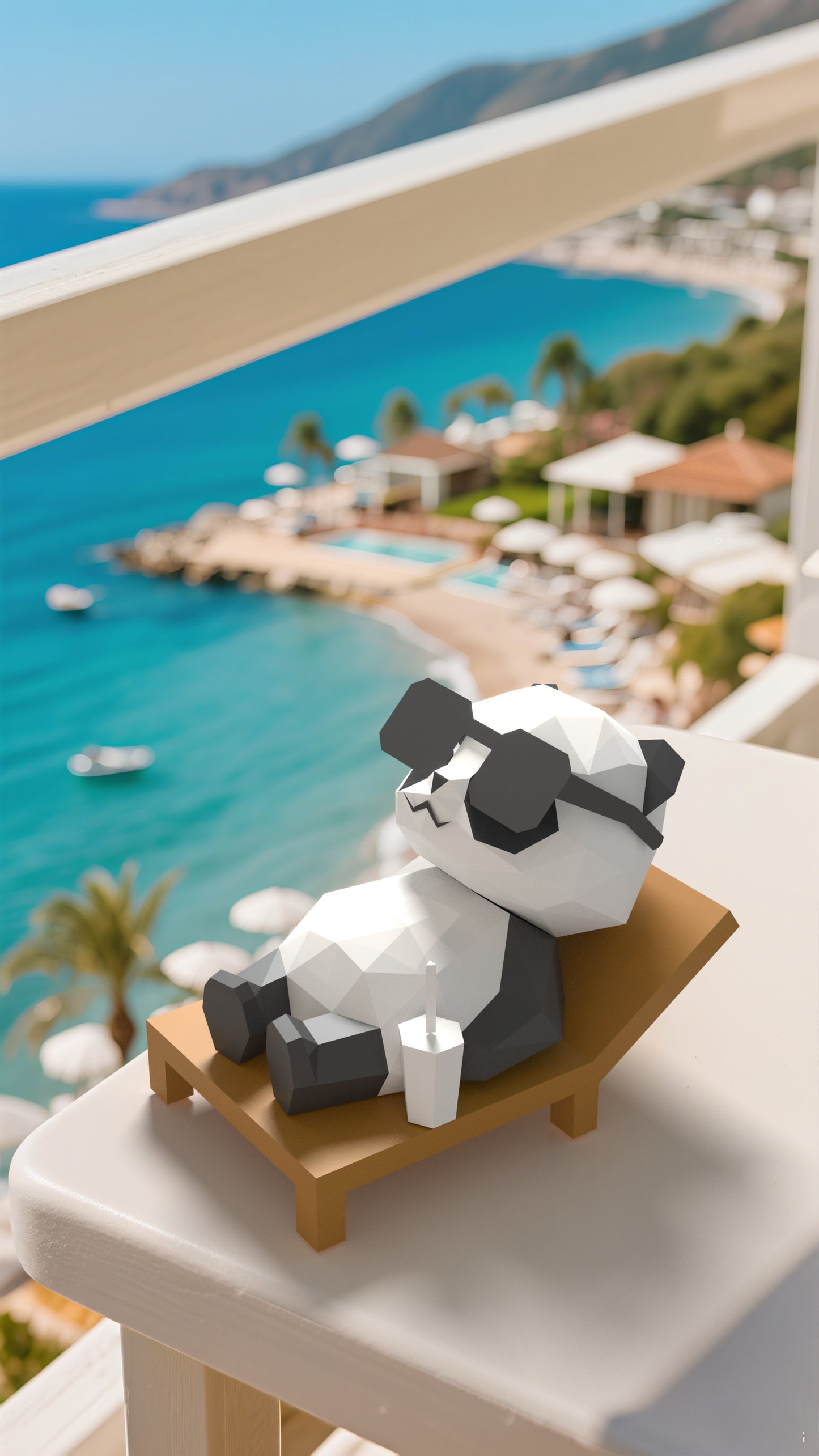 DIY 3D Paper Animal Sleeping Panda Model Kit - Handcrafted Home & Table Wall Art Decor, Creative Craft Project, Party Supplies & Gift for Kids and Adults
