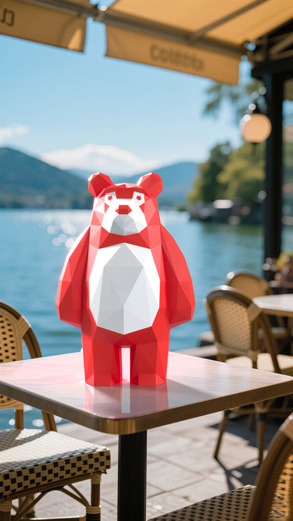 DIY 3D Paper Animal Bear Model Kit - Handcrafted Home & Table Decor, Creative Craft Project, Party Supplies & Gift for Kids and Adults (Copy)
