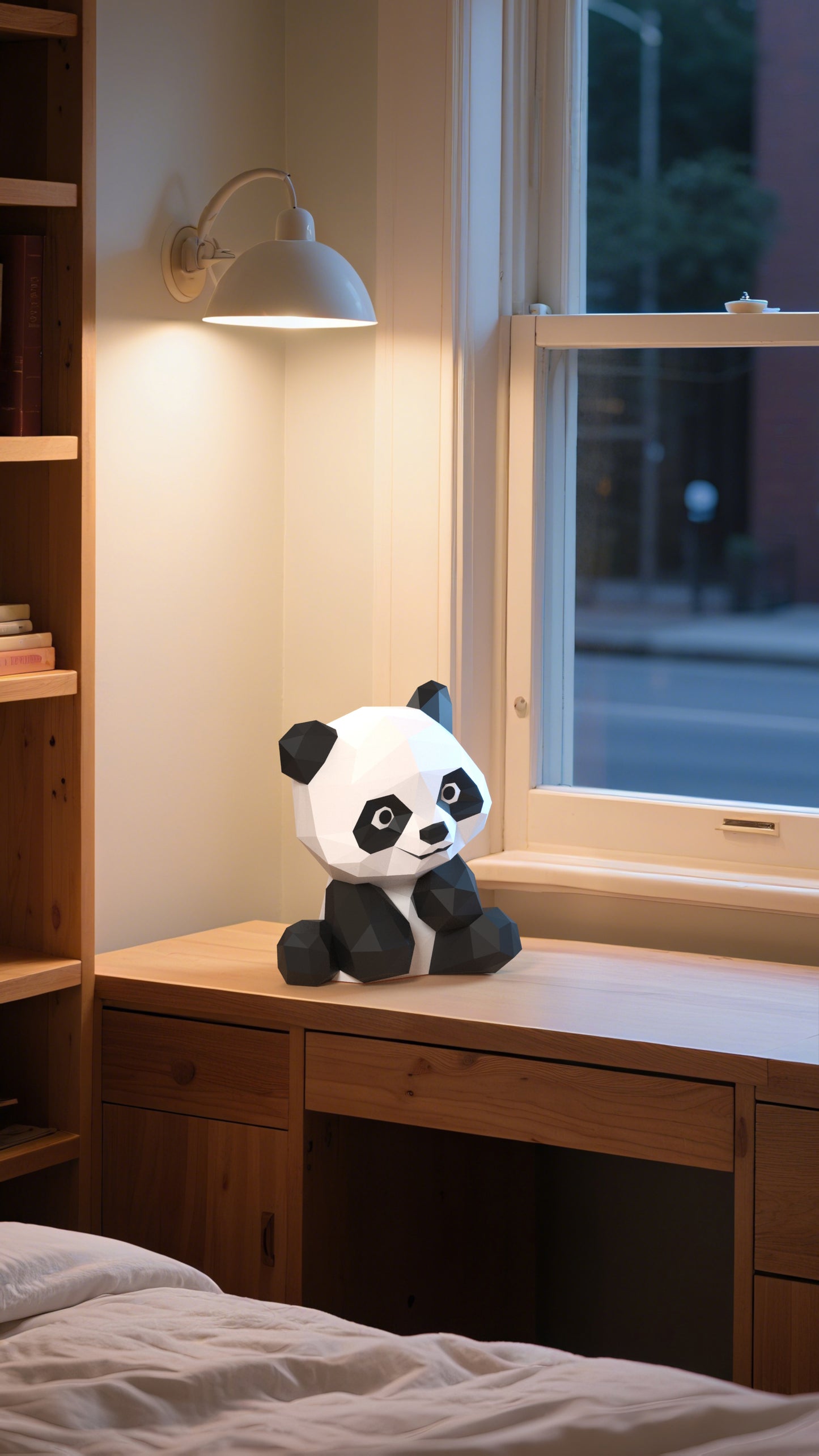 DIY 3D Paper Animal Panda Model Kit - Handcrafted Home & Table Decor, Creative Craft Project, Party Supplies & Gift for Kids and Adults