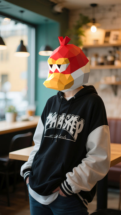 DIY Animal Duck Paper Masks for Costume Halloween Christmas Party Supplies Cosplay Holiday
