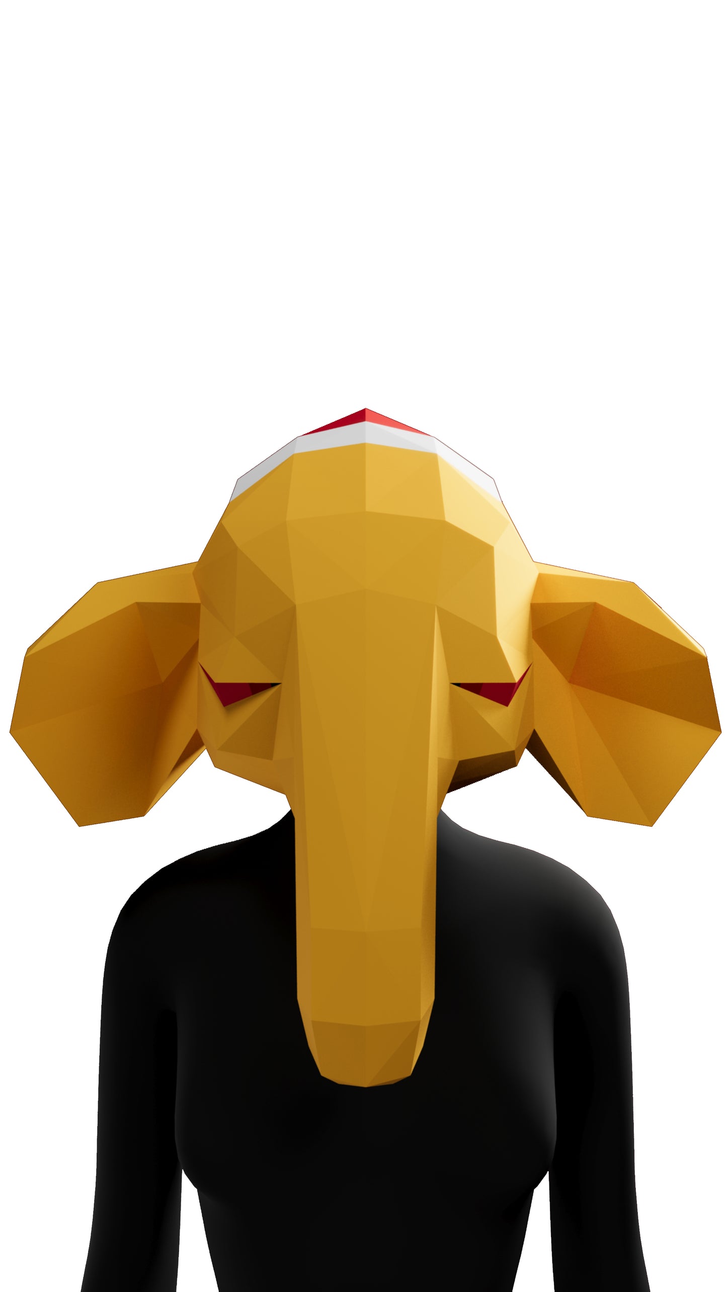 DIY Animal Elephant Paper Masks for Costume Halloween Christmas Party Supplies Cosplay Holiday