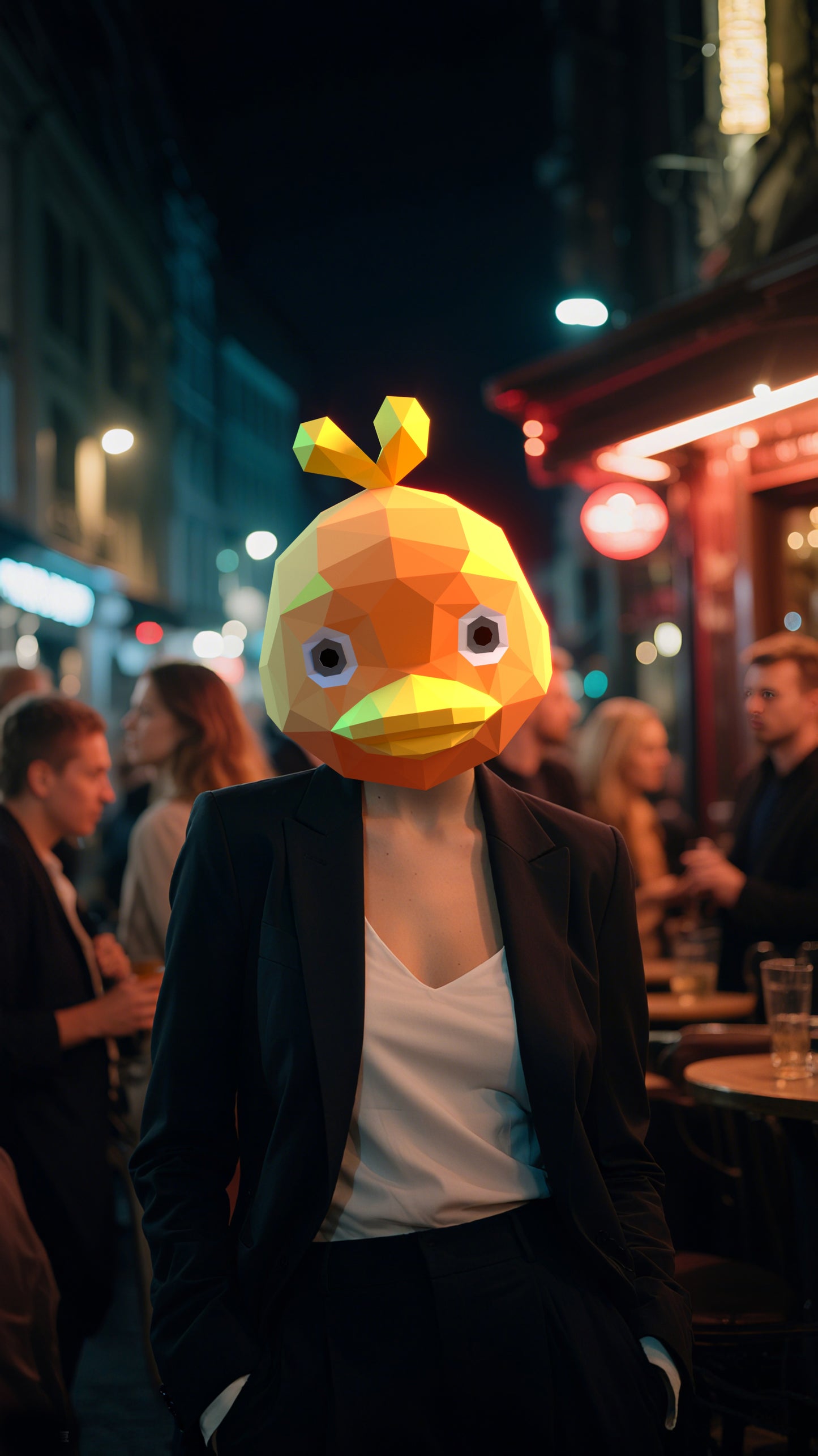 DIY Animal Duck with Hat Paper Masks for Costume Halloween Christmas Party Supplies Cosplay Holiday